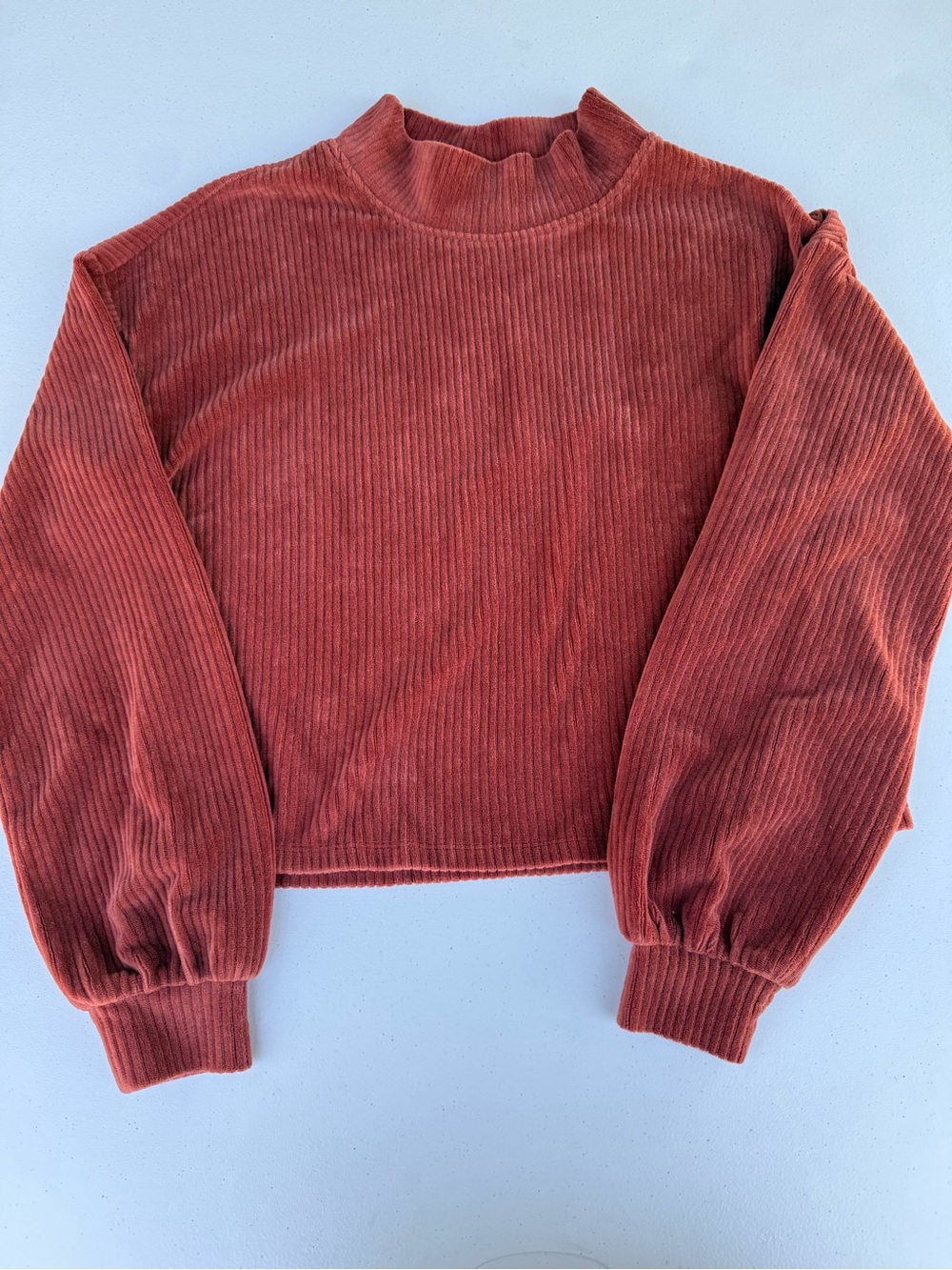 Altr’d State Mock Neck Top — Rust